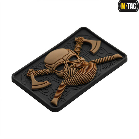 M-Tac Bearded Skull with Axes 3D PVC