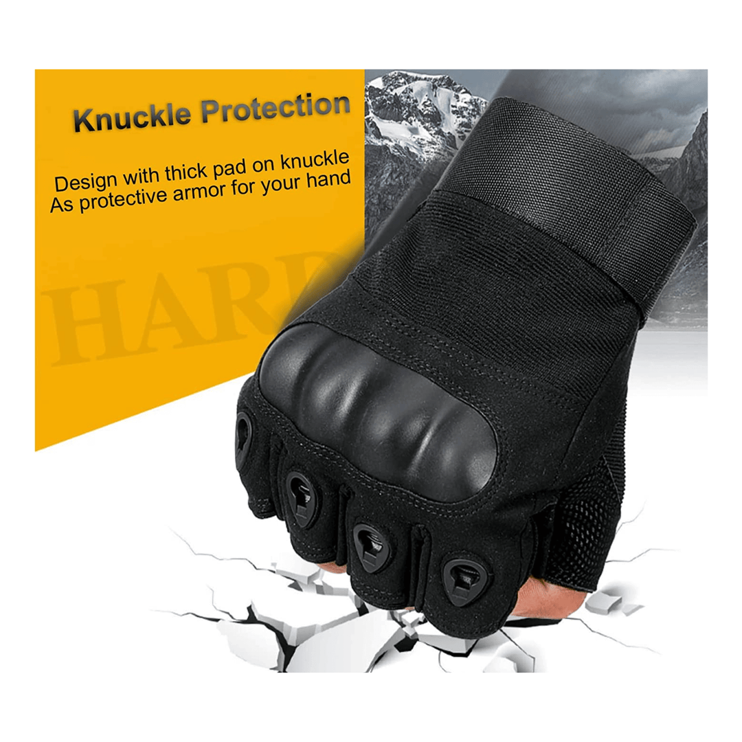 Jupiter Gear: Tactical Fingerless Airsoft Gloves for Outdoor Sports, Paintball, and Motorcycling