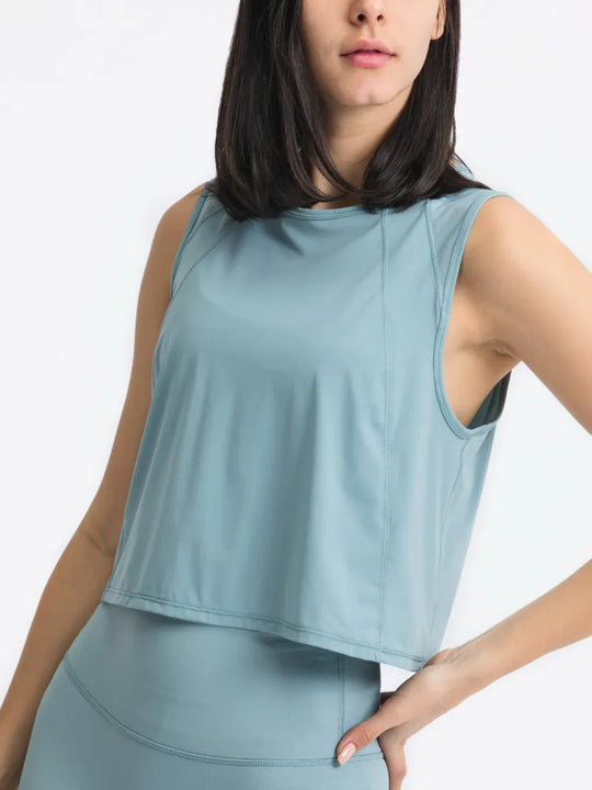 Jupiter Gear: Round-Neck Cropped Tank