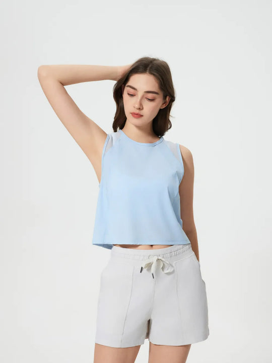 Jupiter Gear: Round-Neck Cropped Tank