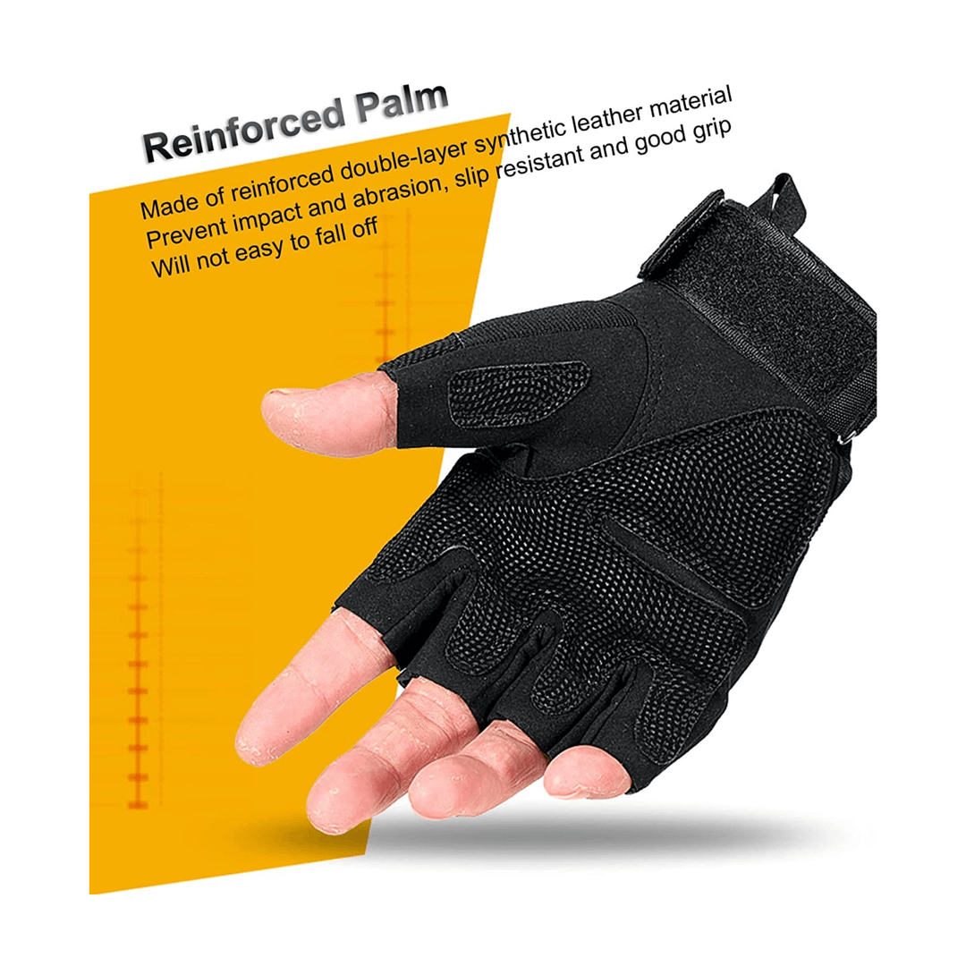 Jupiter Gear: Tactical Fingerless Airsoft Gloves for Outdoor Sports, Paintball, and Motorcycling