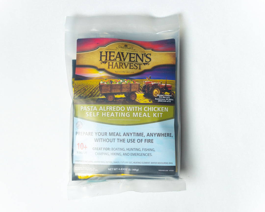 Heaven's Harvest: Self-Heating Meal Kit - Pasta Alfredo with Chicken
