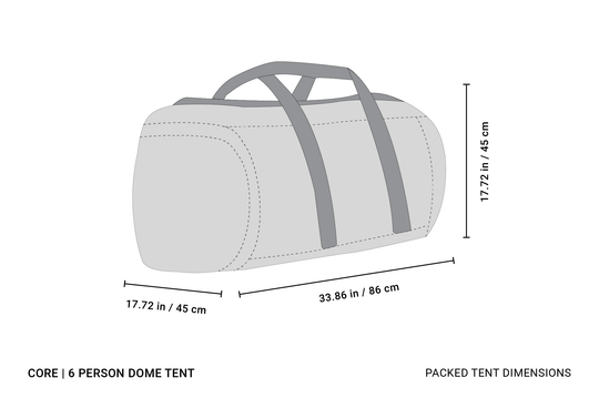 CRUA Outdoors: CORE | 6 PERSON DOME TENT