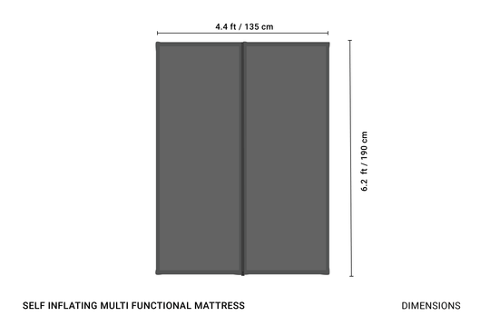 CRUA Outdoors: SELF INFLATING MULTI FUNCTIONAL MATTRESS | 1-2 PERSON