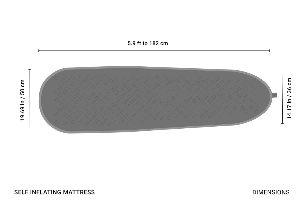 CRUA Outdoors: SELF INFLATING MATTRESS | SINGLE
