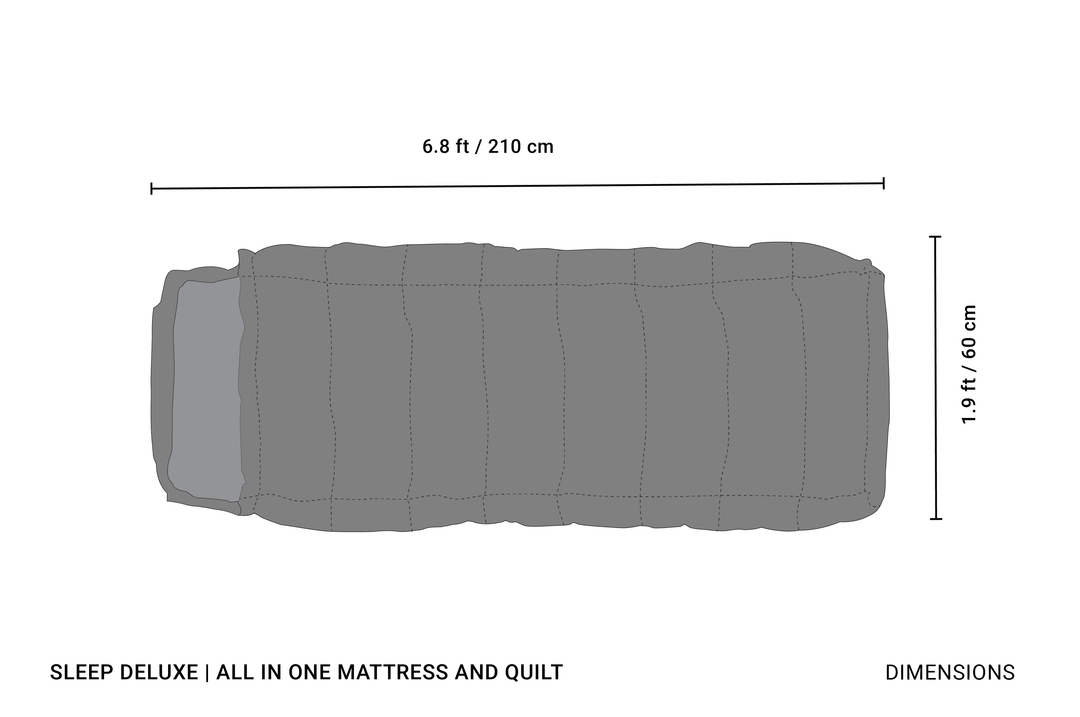 CRUA Outdoors: SLEEP DELUXE | ALL IN ONE MATTRESS AND QUILT
