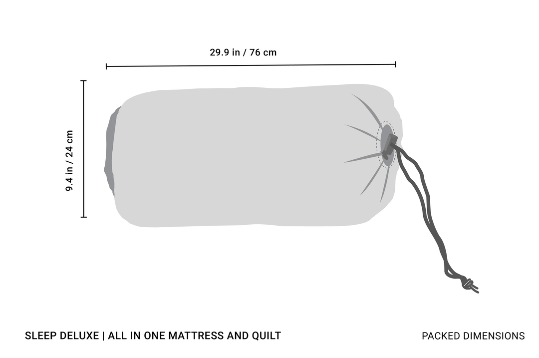 CRUA Outdoors: SLEEP DELUXE | ALL IN ONE MATTRESS AND QUILT
