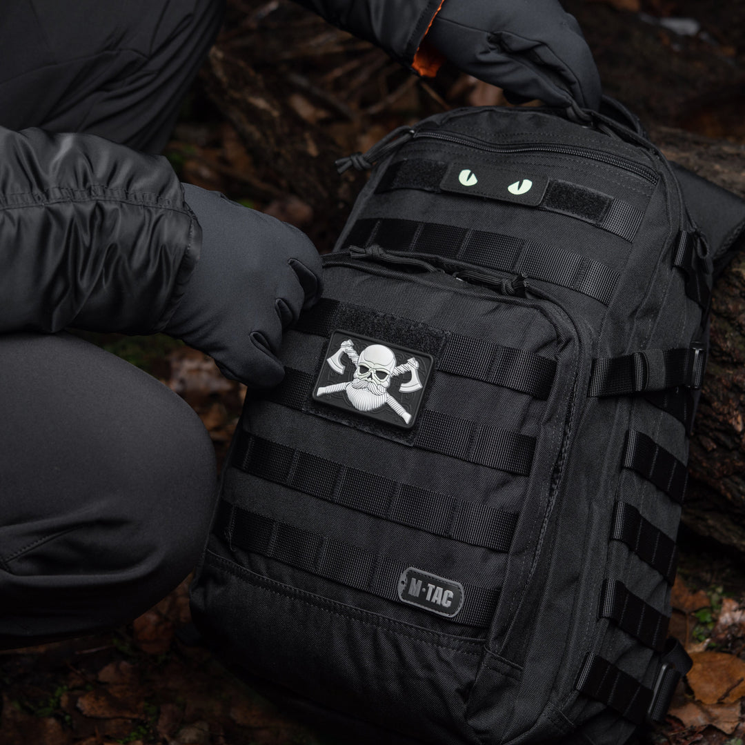 M-Tac Bearded Skull with Axes 3D PVC