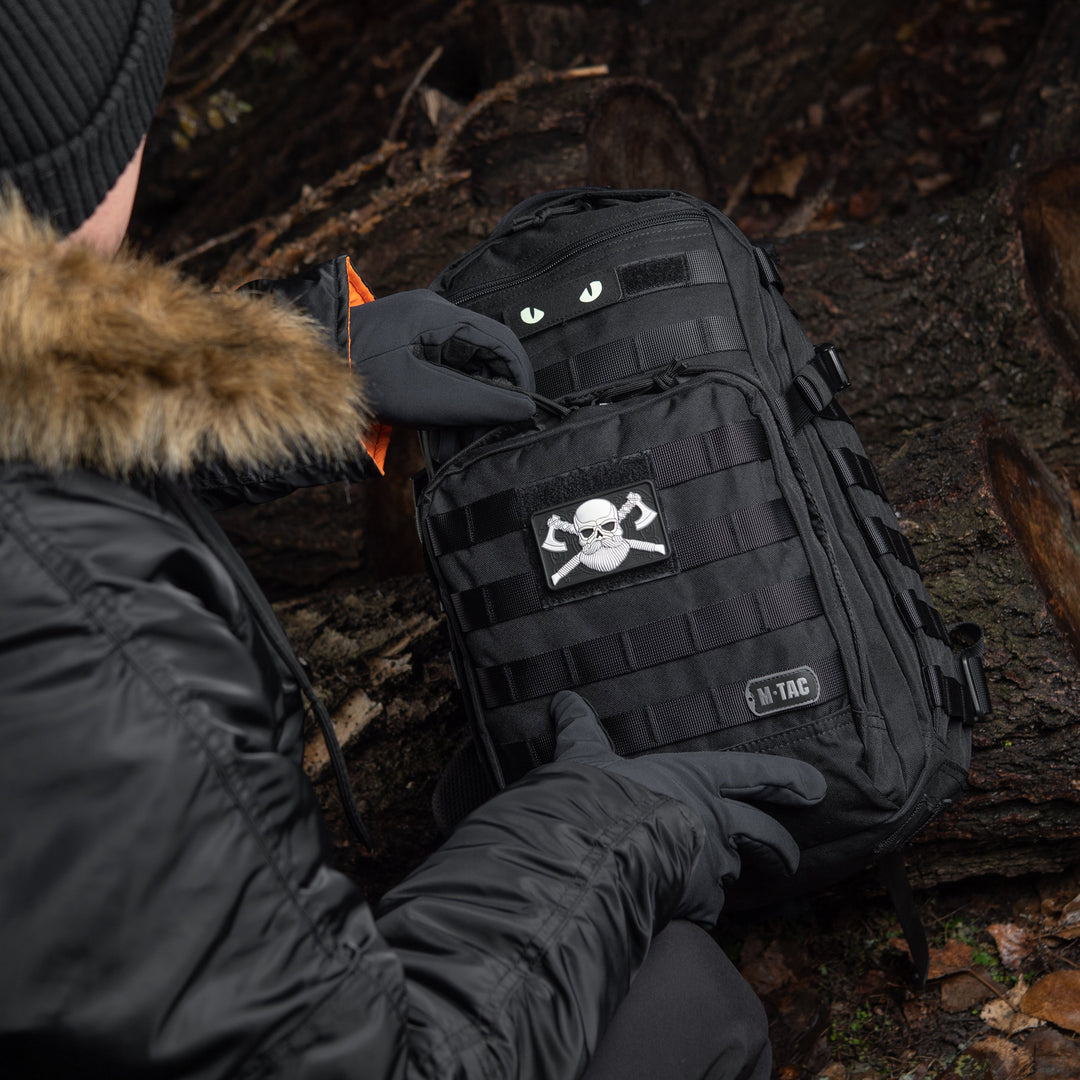 M-Tac Bearded Skull with Axes 3D PVC