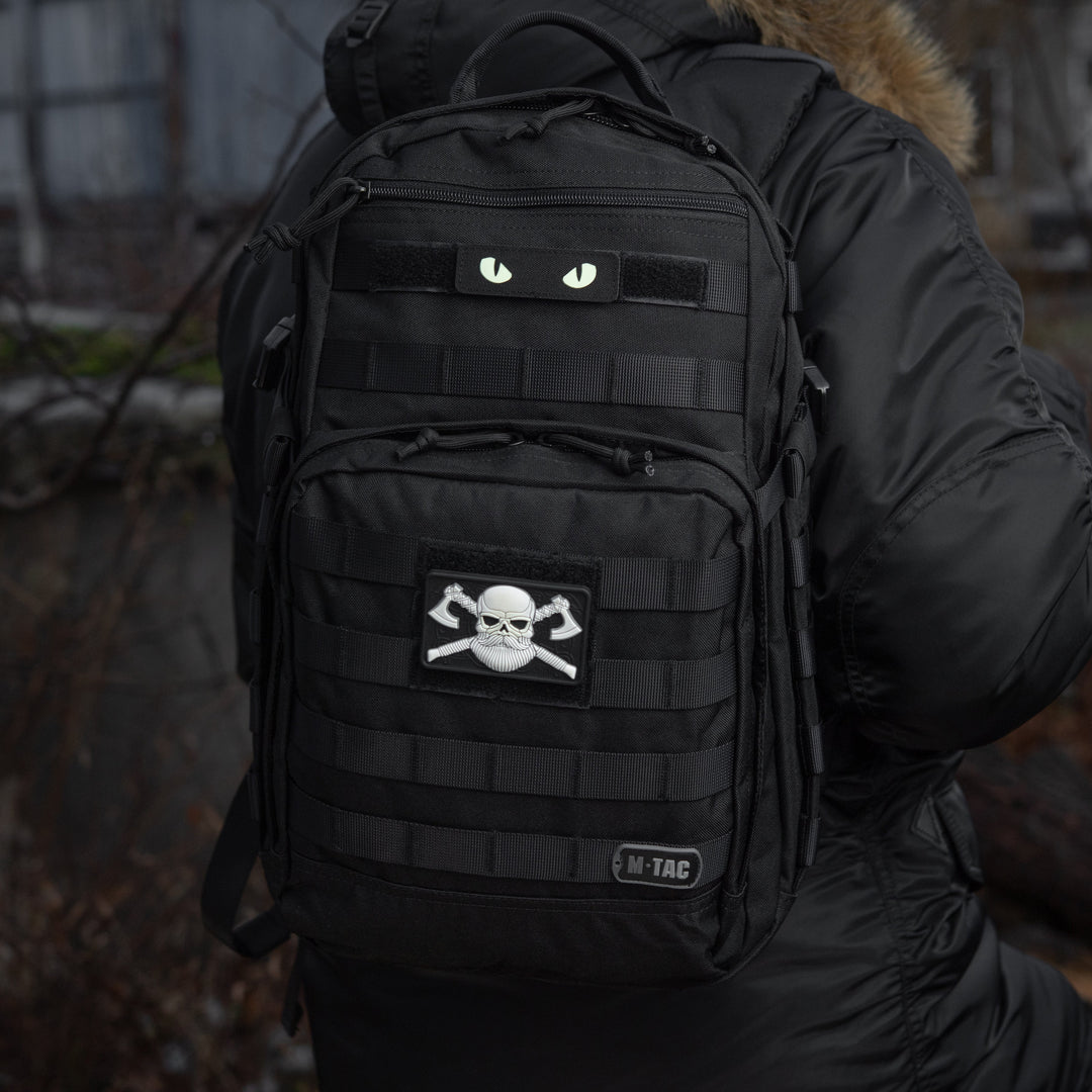 M-Tac Bearded Skull with Axes 3D PVC