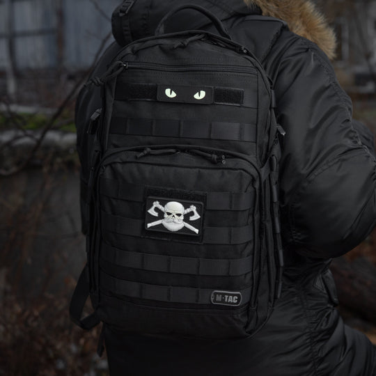 M-Tac Bearded Skull with Axes 3D PVC