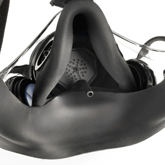 Parcil Safety NB-100E Tactical Gas Mask with Electronic Voice Amplifier and Radio Transmitter/Receiver