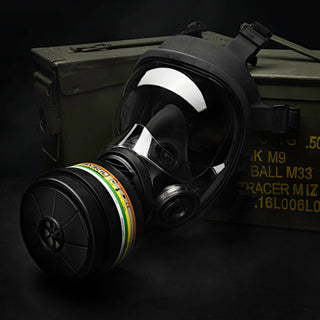 Parcil Safety NB-100V Tactical Gas Mask with Voice Amplifier
