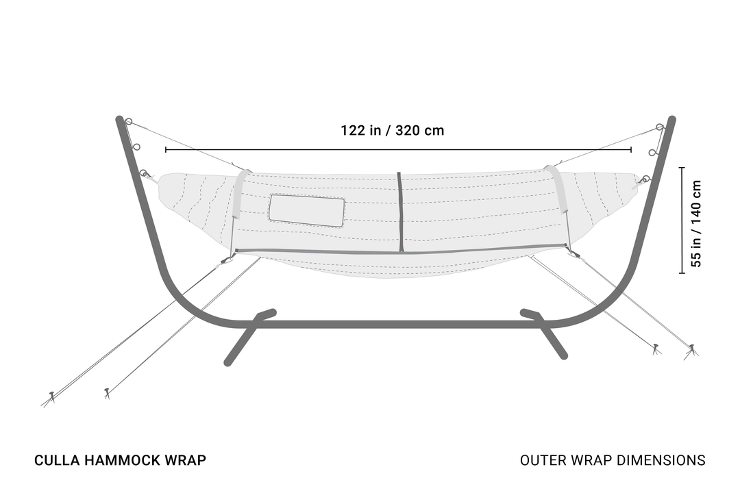 CRUA Outdoors: CULLA HAMMOCK WRAP | 1 OR 2 PERSON INSULATION FOR HAMMOCKS