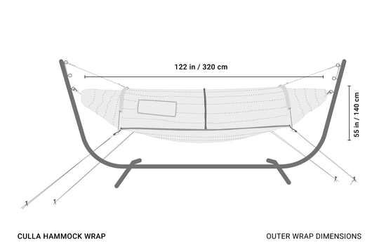 CRUA Outdoors: CULLA HAMMOCK WRAP | 1 OR 2 PERSON INSULATION FOR HAMMOCKS