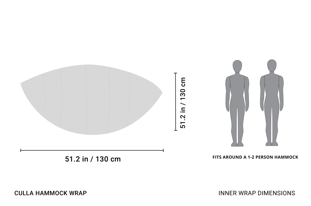 CRUA Outdoors: CULLA HAMMOCK WRAP | 1 OR 2 PERSON INSULATION FOR HAMMOCKS