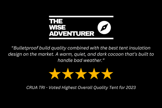 CRUA Outdoors: TRI | 3 PERSON INSULATED TUNNEL TENT