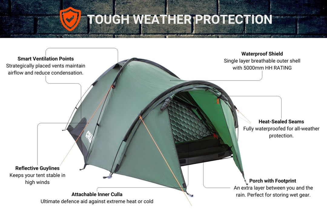 CRUA Outdoors: DUO GS MAXX | 3 PERSON INSULATED DOME TENT