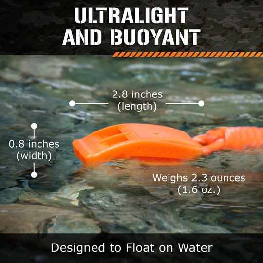 TITAN Survival: Emergency Whistles, 2-PACK