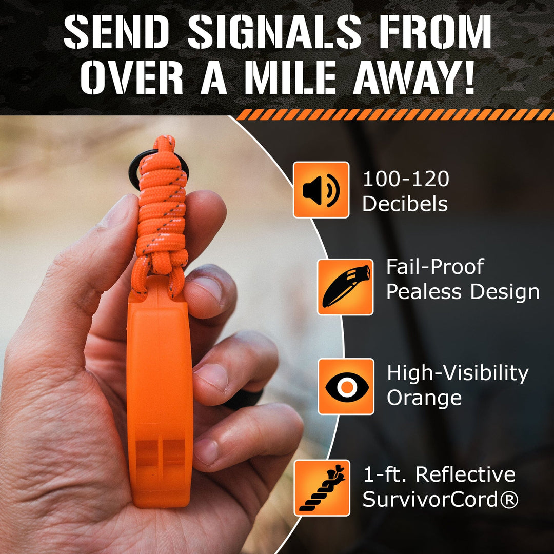 TITAN Survival: Emergency Whistles, 2-PACK
