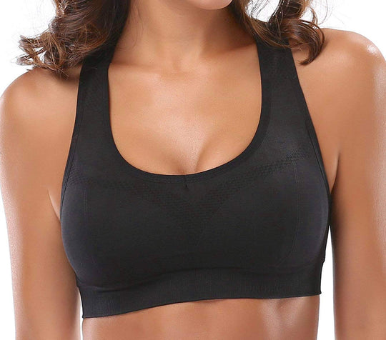 Jupiter Gear: Women’s Stylish Racerback Athletic Sports Bra | Padded Seamless High Impact Support for Yoga, Gym Workouts, Fitness Training and Running