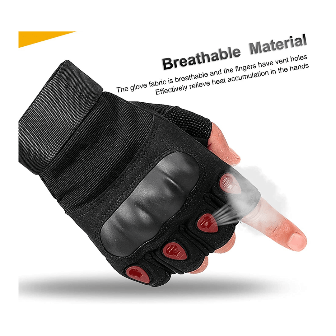 Jupiter Gear: Tactical Fingerless Airsoft Gloves for Outdoor Sports, Paintball, and Motorcycling