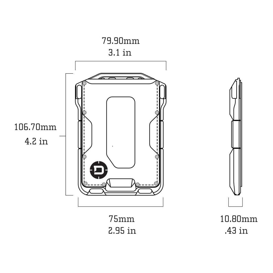 Dango: M1 MAVERICK™ WALLET - SPEC-OPS - SINGLE POCKET DTEX - BLUELINE