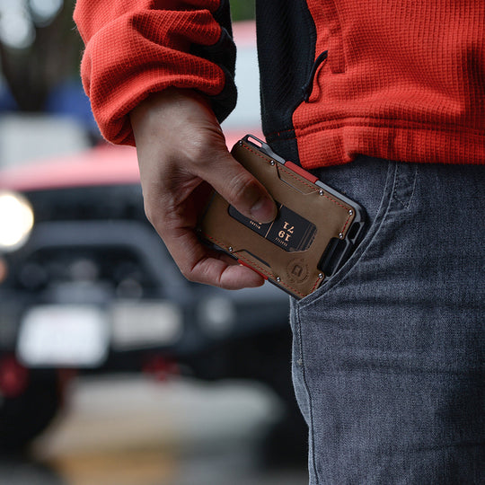 Dango: M1 MAVERICK™ WALLET - SPECIAL EDITION - SLATE GREY - SINGLE POCKET LEATHER