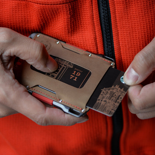 Dango: M1 MAVERICK™ WALLET - SPECIAL EDITION - SLATE GREY - SINGLE POCKET LEATHER