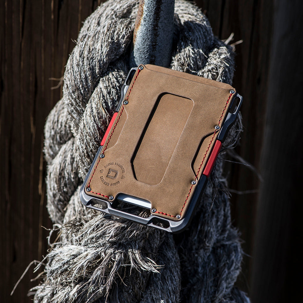 Dango: M1 MAVERICK™ WALLET - SPECIAL EDITION - SLATE GREY - SINGLE POCKET LEATHER