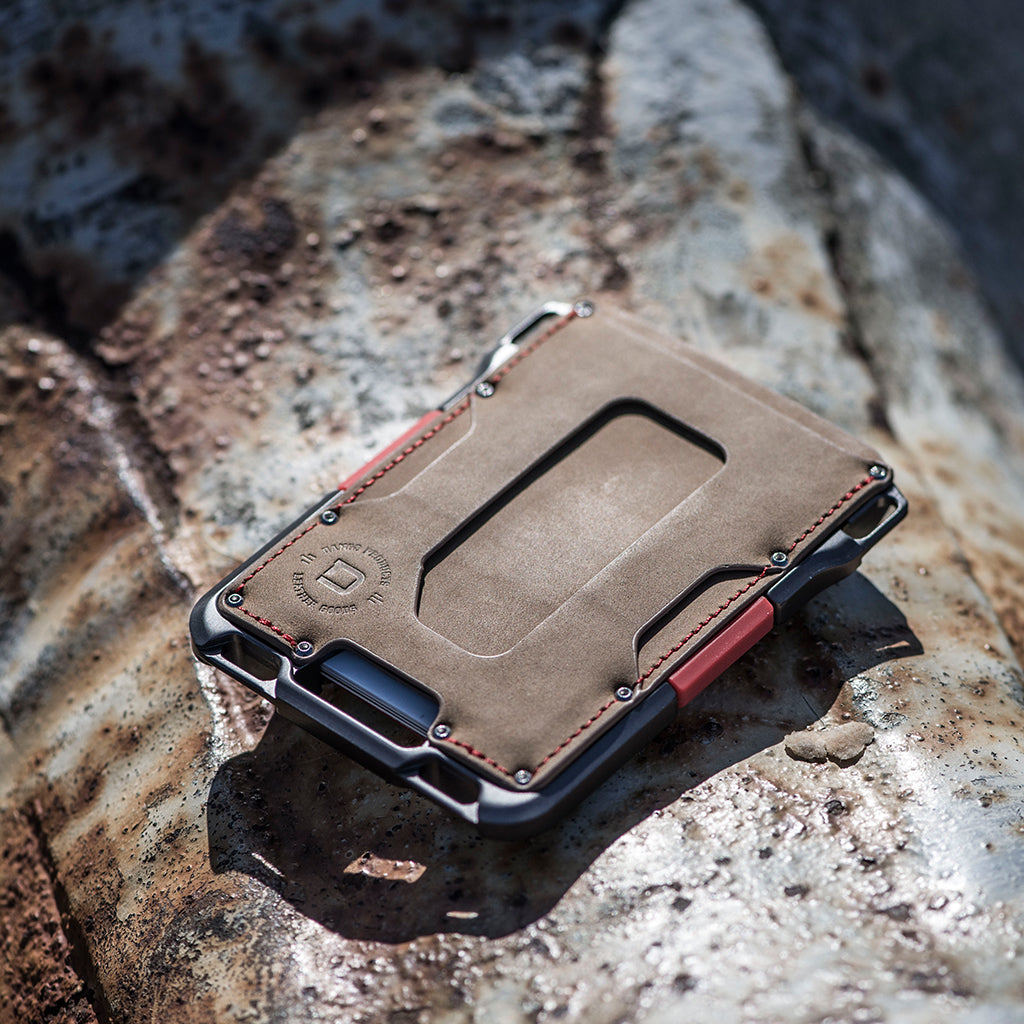 Dango: M1 MAVERICK™ WALLET - SPECIAL EDITION - SLATE GREY - SINGLE POCKET LEATHER