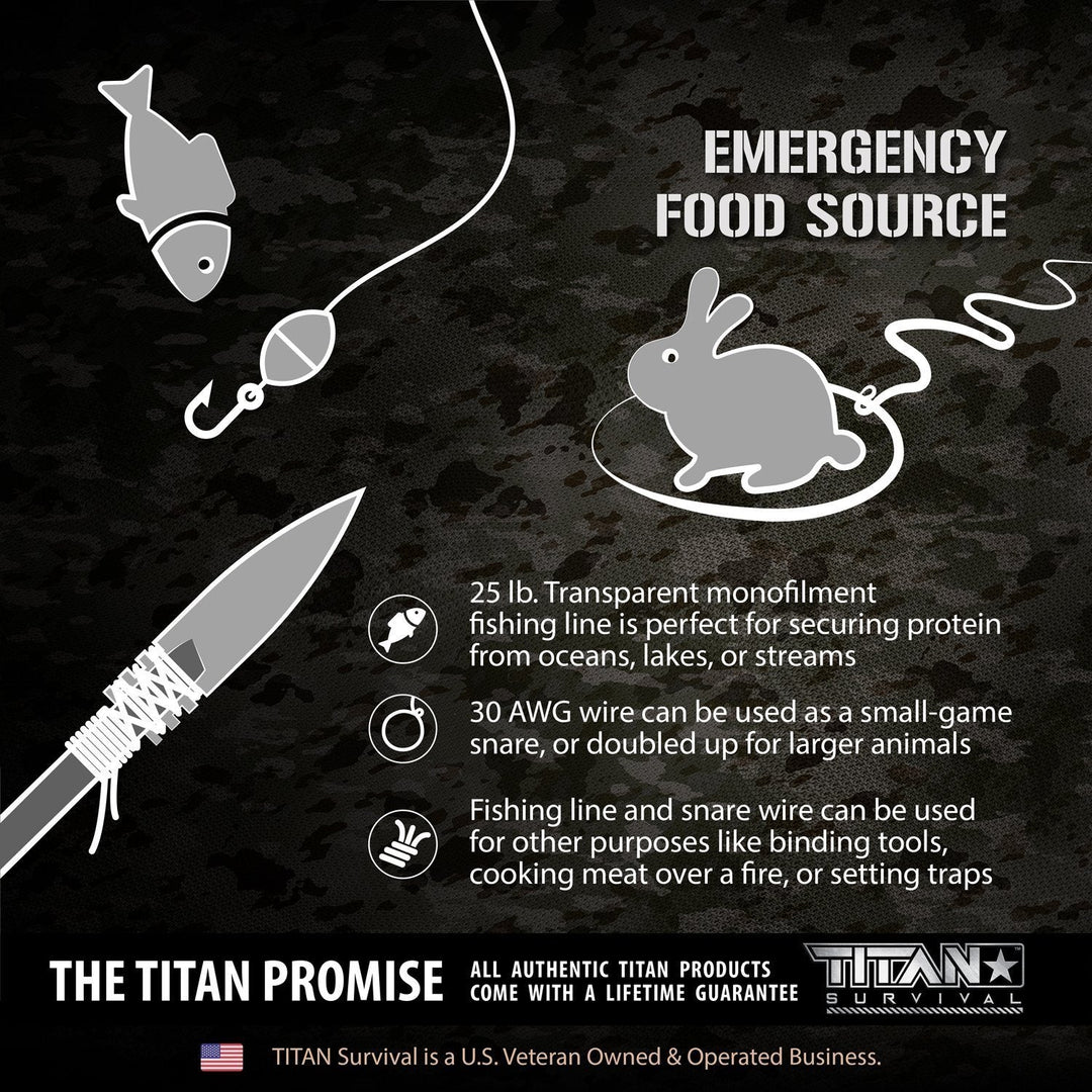 TITAN Survival: SurvivorCord Paracord Keychains | 3-PACK