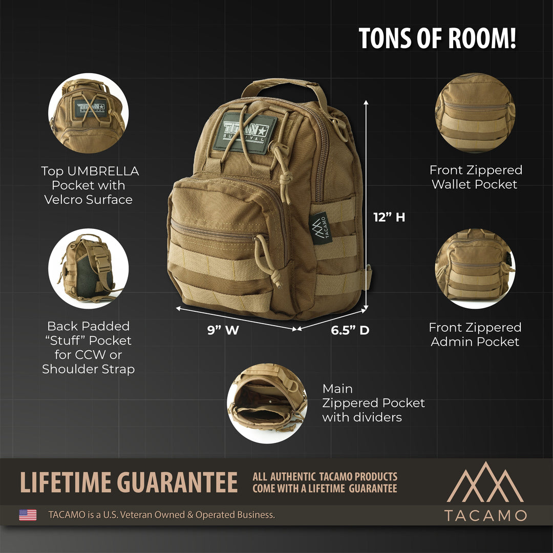 TITAN Survival: SB10 10L Tactical Crossbody Shoulder Bag