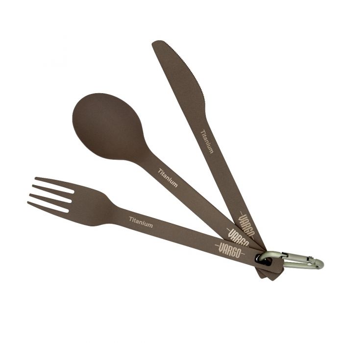 VARGO: TITANIUM SPOON / FORK / KNIFE SET - ULV
