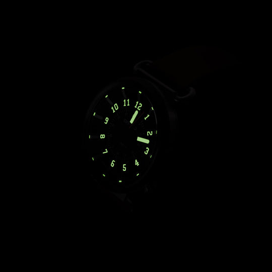 Dango: TK-01 - TREK WATCH WITH ITALIAN LEATHER STRAP - WHISKEY BROWN