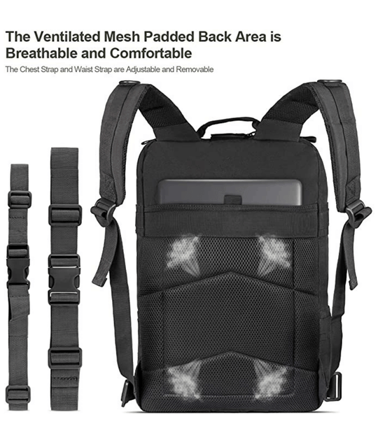 Jupiter Gear: Tactical 25L Molle Backpack