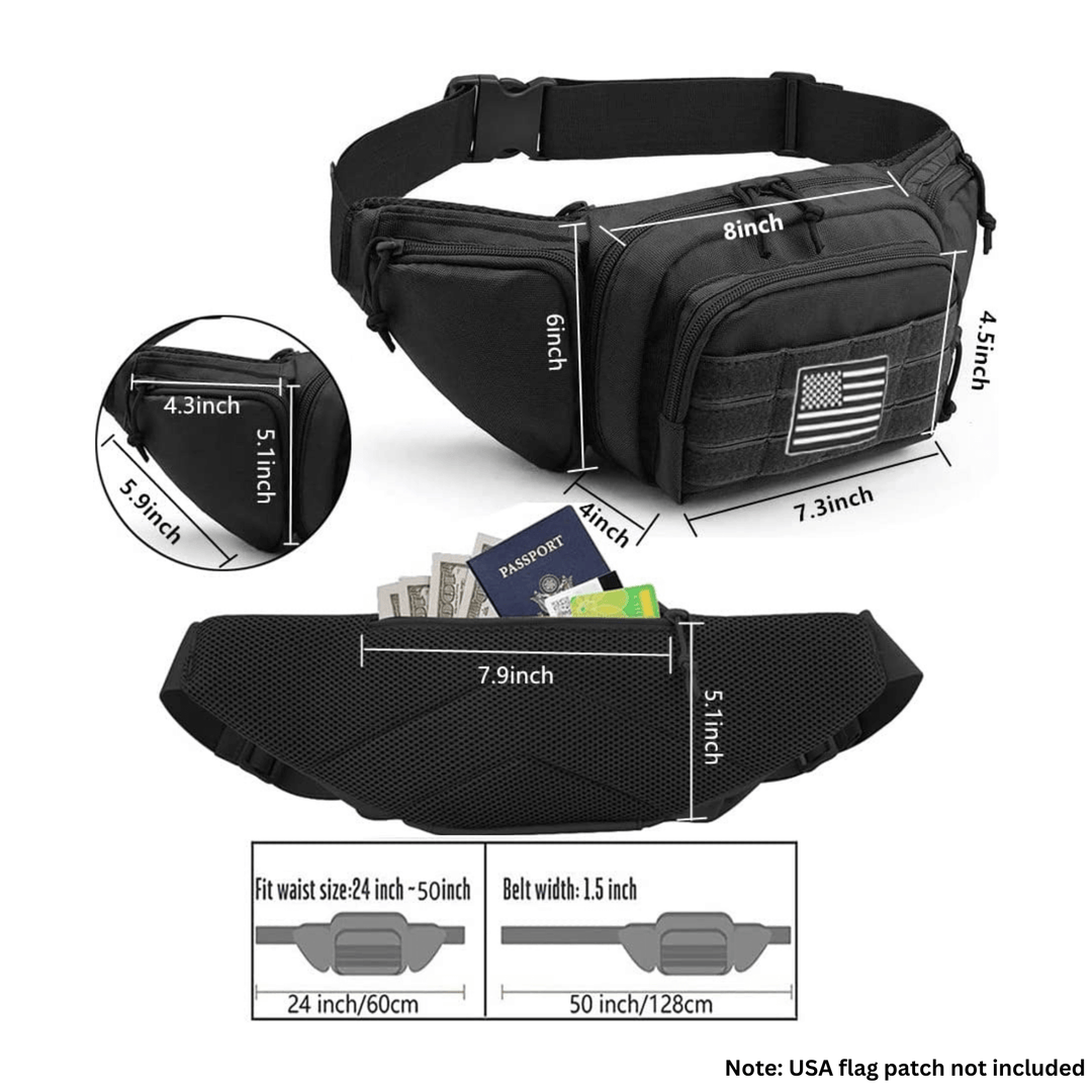 Jupiter Gear: Tactical Waist Bag & MOLLE EDC Pouch For Outdoor Activities