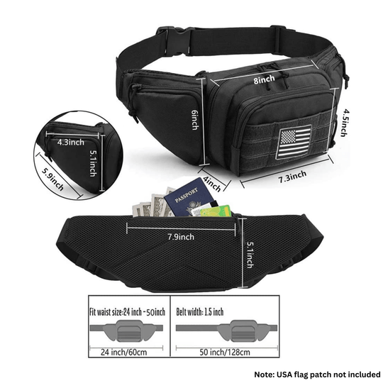 Jupiter Gear: Tactical Waist Bag & MOLLE EDC Pouch For Outdoor Activities