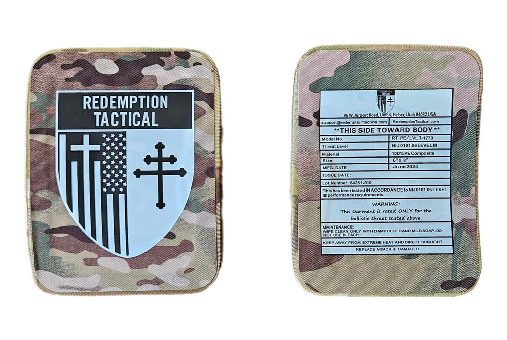 Redemption Tactical Ballistic Side Level III Plates