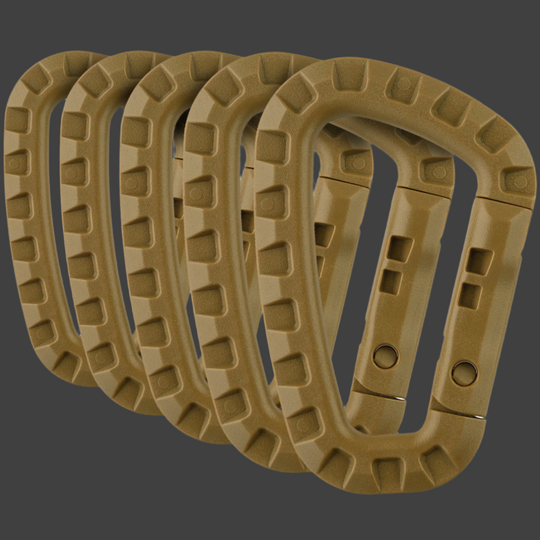 M-Tac Plastic Carabiners (Set of 5)
