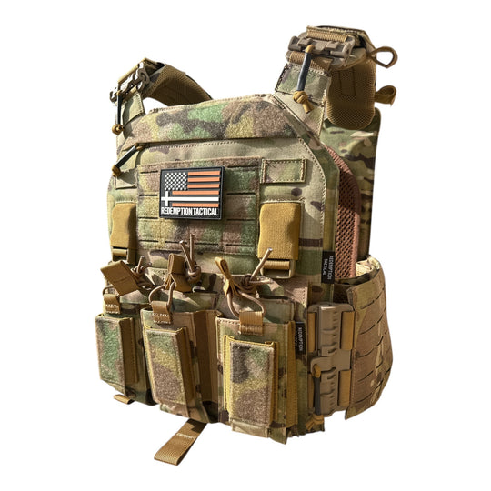 Redemption Tactical Crusader 2.0® V4 - Lightweight Level IV Plates + Level III PE Side Plates + Carrier + Mag Pouches - Full Kit