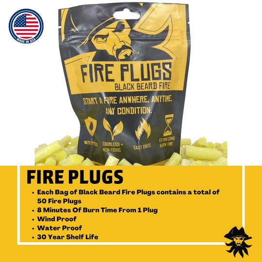 Black Beard: Fire Plug Kit | Fire Starter Kit