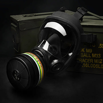 Parcil Safety NB-100V Tactical Gas Mask with Voice Amplifier