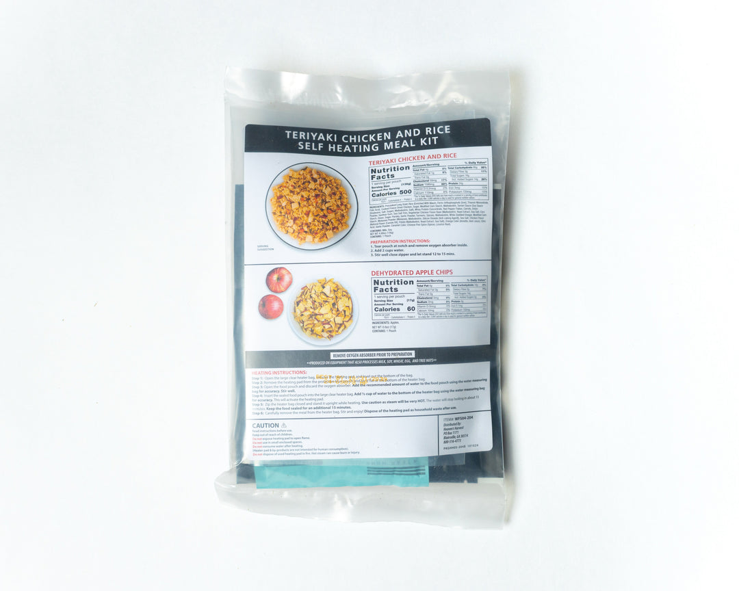 Heaven's Harvest: Self-Heating Meal Kit - Teriyaki Chicken and Rice