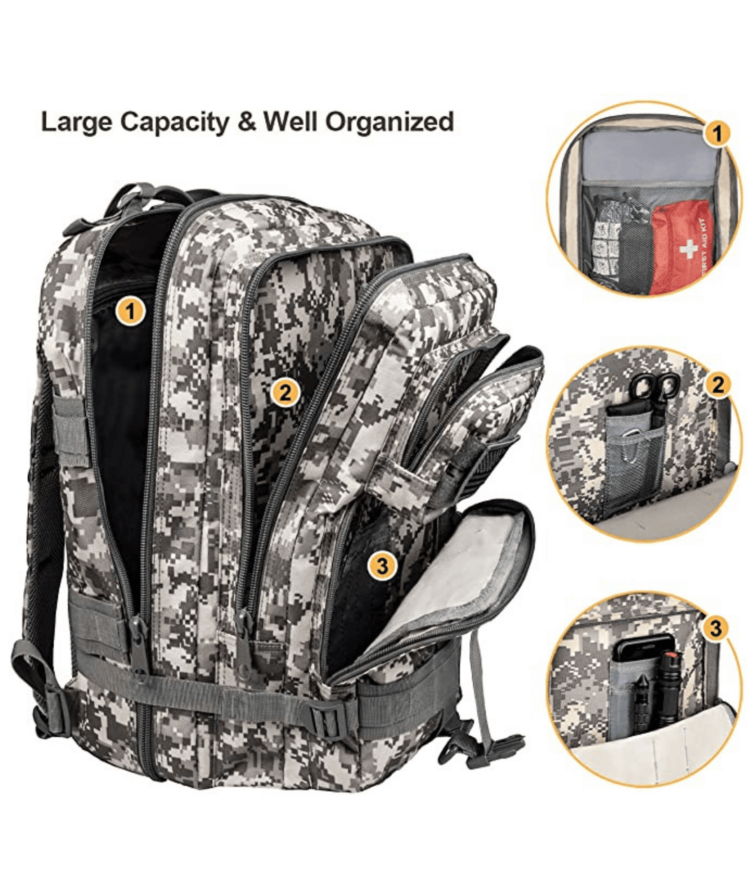 Jupiter Gear: Tactical 25L Molle Backpack
