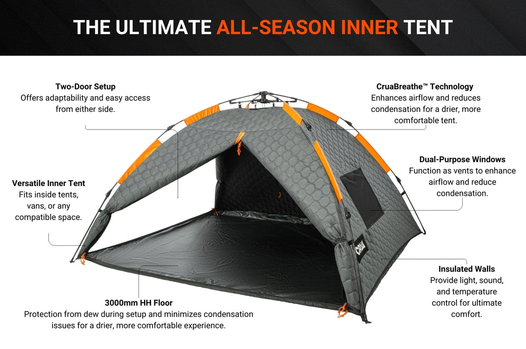 CRUA Outdoors: CULLA MAXX | 3 PERSON INSULATED INNER TENT