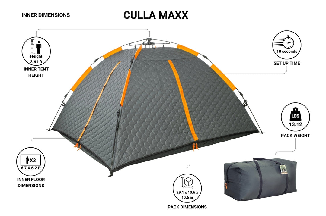 CRUA Outdoors: CULLA MAXX | 3 PERSON INSULATED INNER TENT