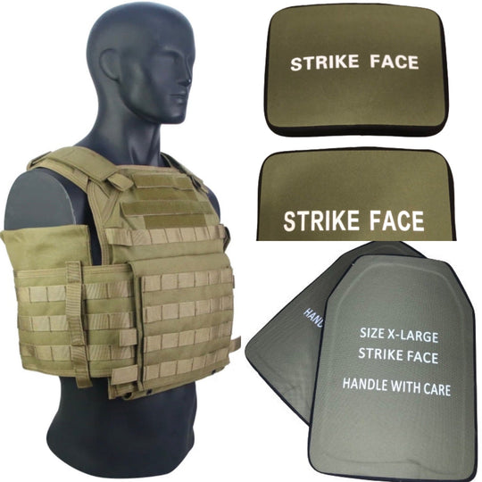Redemption Tactical Big Boy XL Plate Carrier: Plate Carrier + Level IV Plates (Front/Rear/Sides)