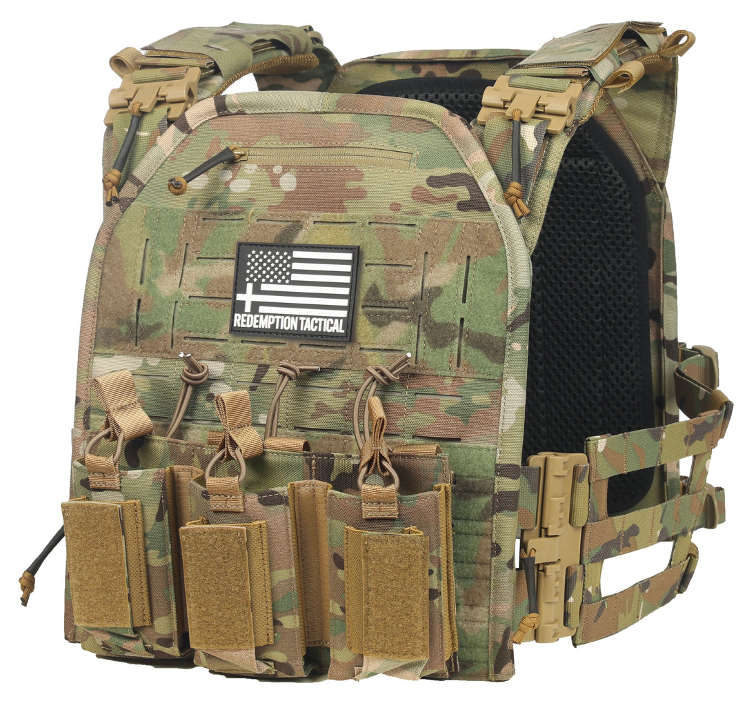Crusader 2.0 XL Armor Kit: Plate Carrier + Lightweight Level IV Plates + Plate Carrier Bag + Medic Pouch - FULL KIT