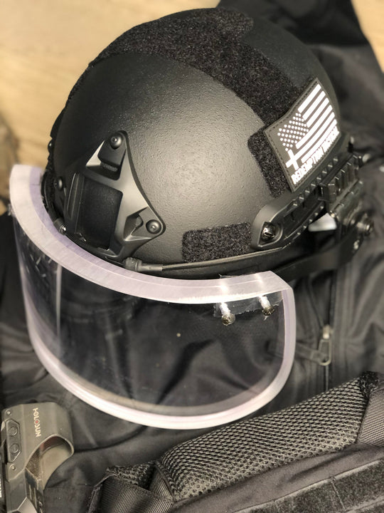Ballistic Glass Face Shield Level IIIA